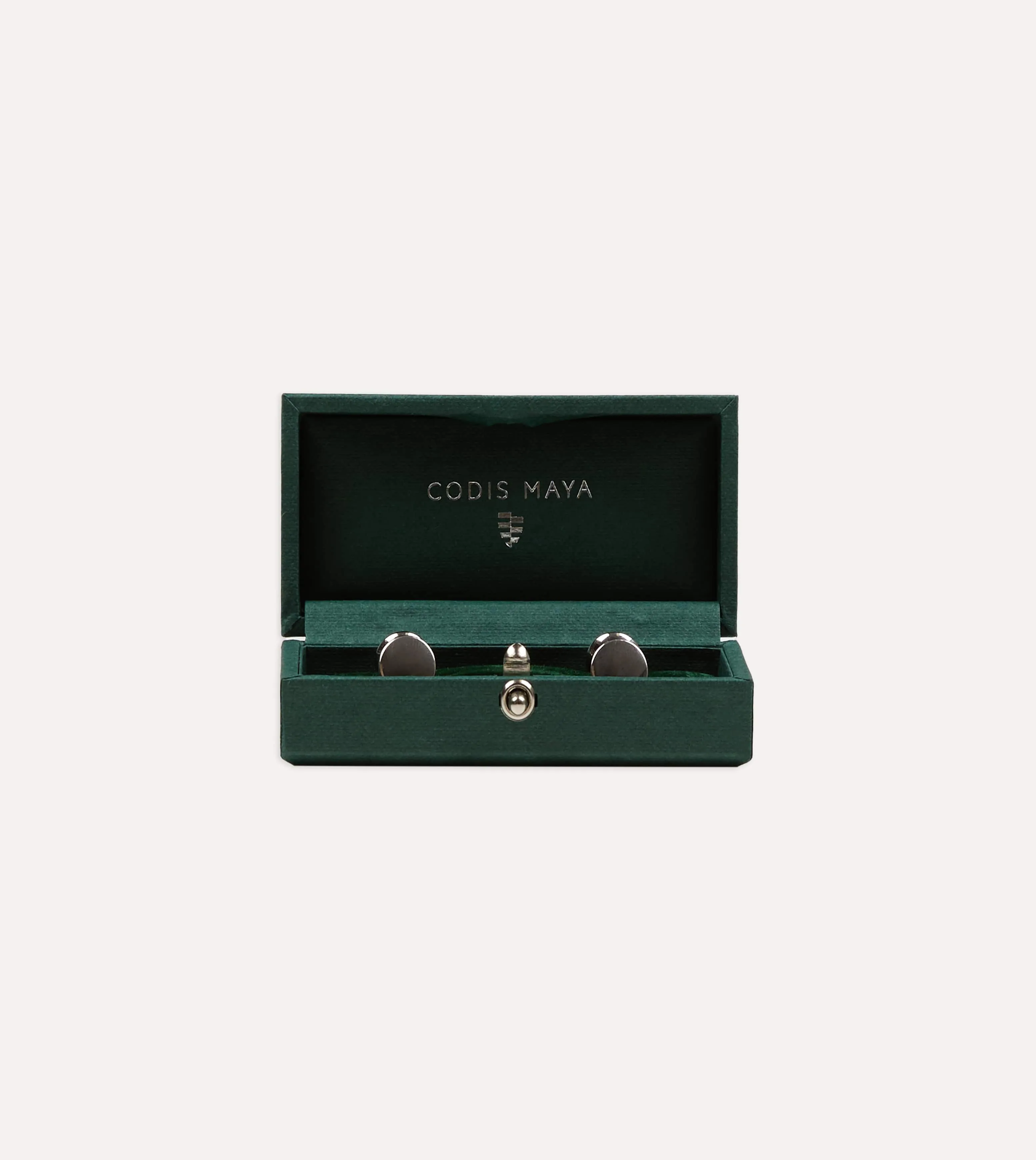 Codis Maya Rhodium Bow Cufflinks sold by Drake's London product image thumbnail 2