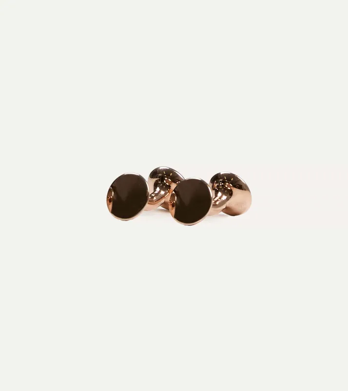 Codis Maya Rose Gold Bow Cufflinks made by Drake's London