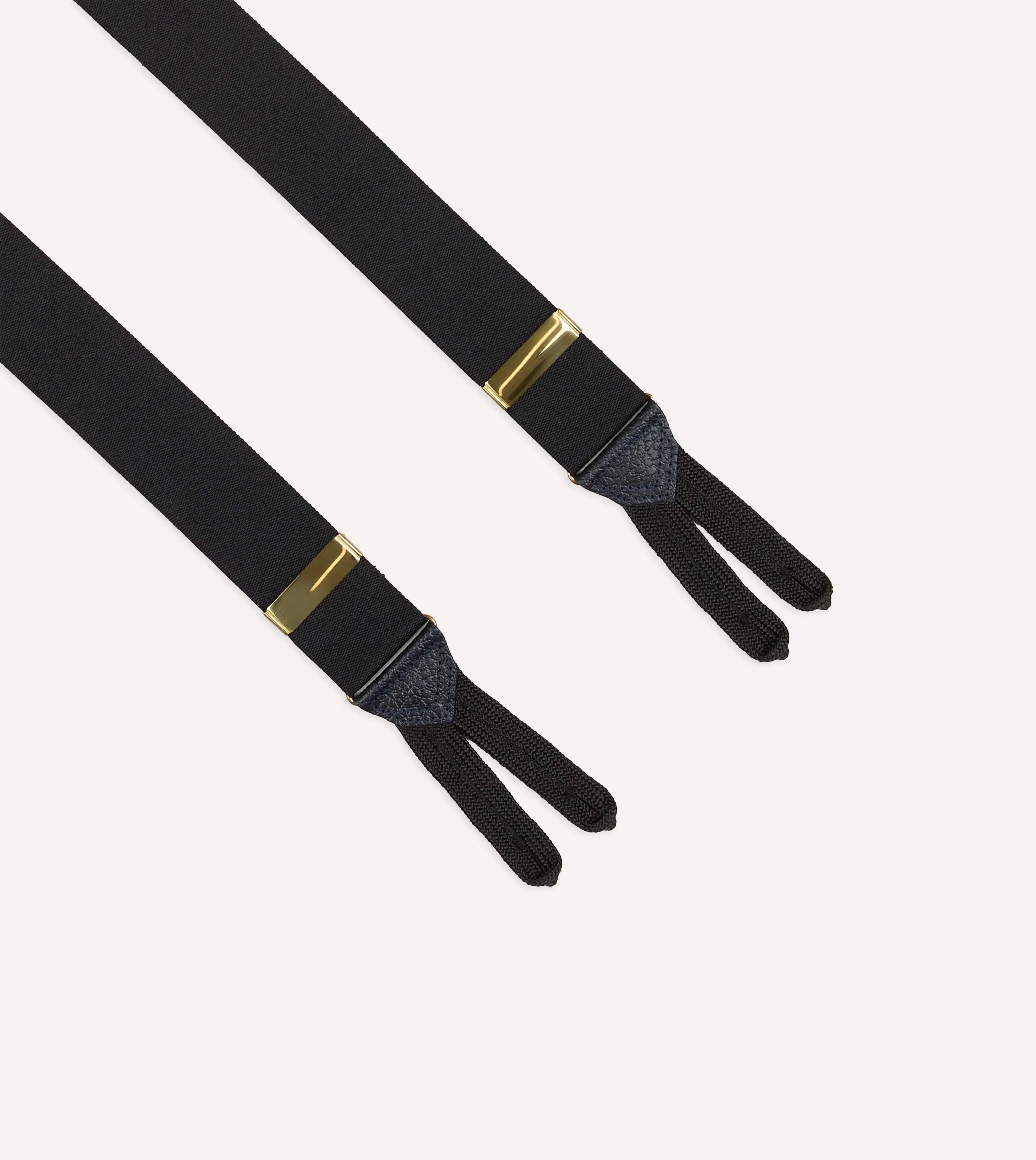 Black Silk Trouser Braces sold by Drake's London product image thumbnail 4