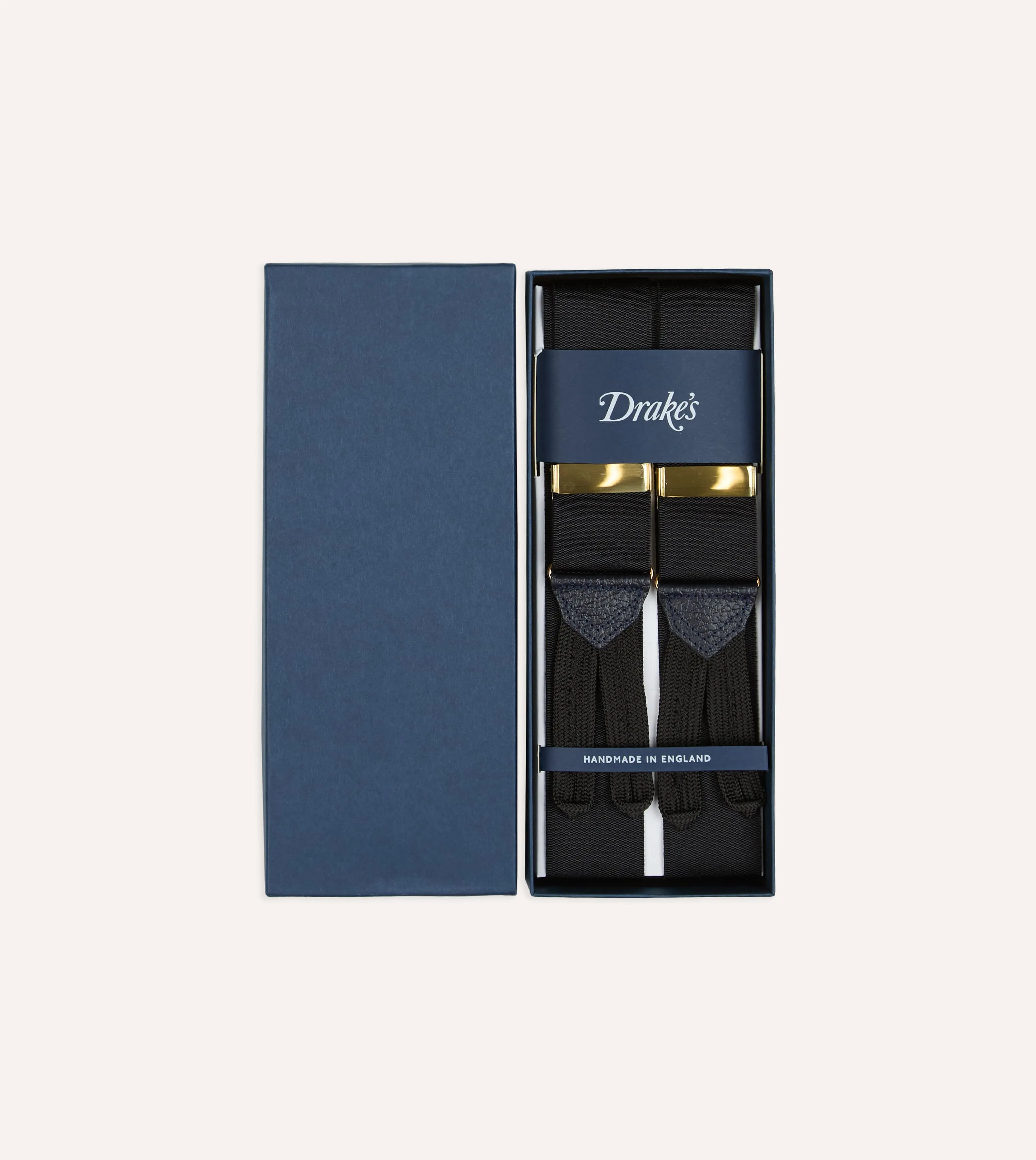 Black Silk Trouser Braces sold by Drake's London