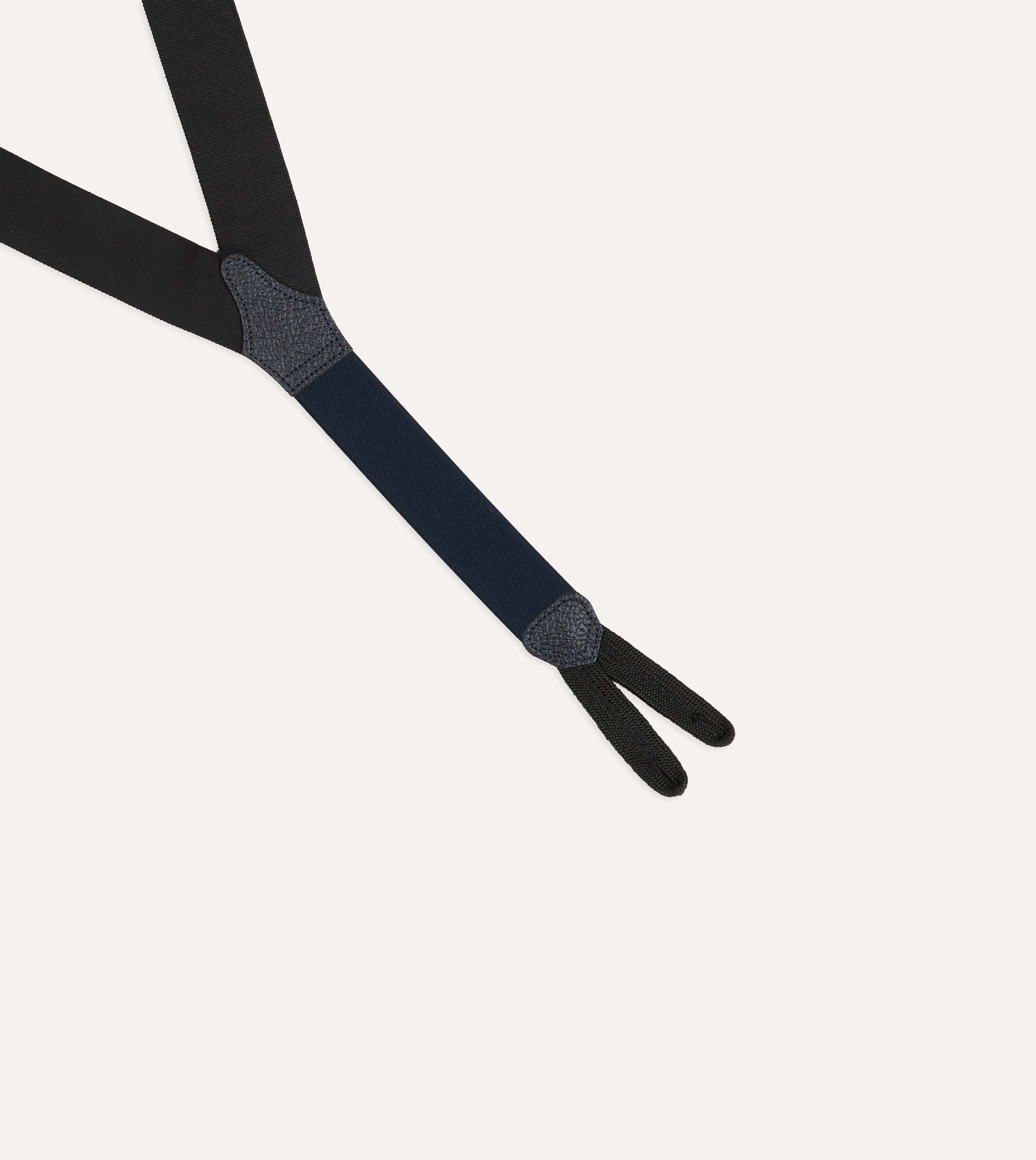 Black Silk Trouser Braces sold by Drake's London product image thumbnail 3