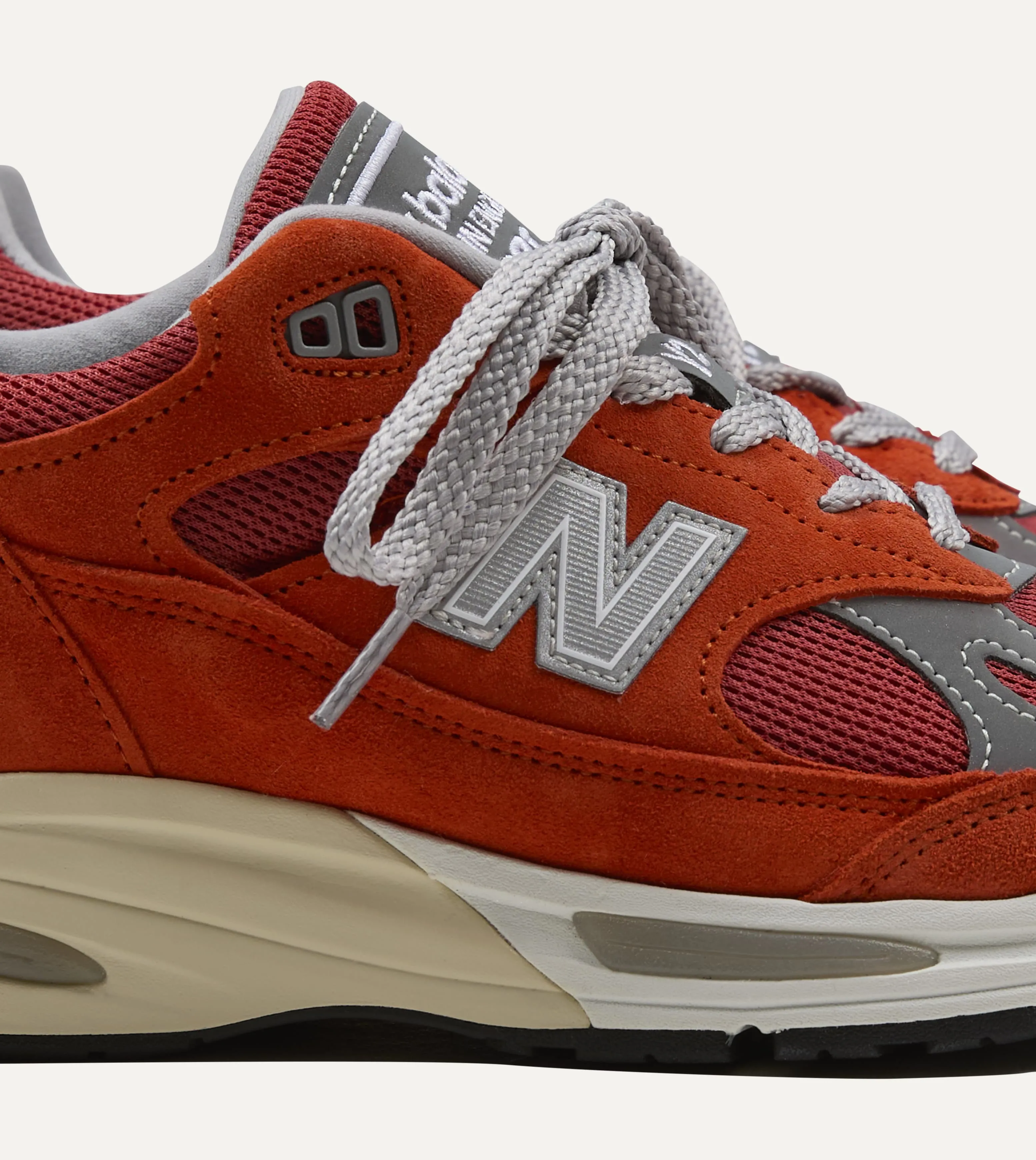 New Balance 'Vibrant Chroma' Fire Whirl Made in UK 991v2 Trainers sold by Drake's London product image thumbnail 3