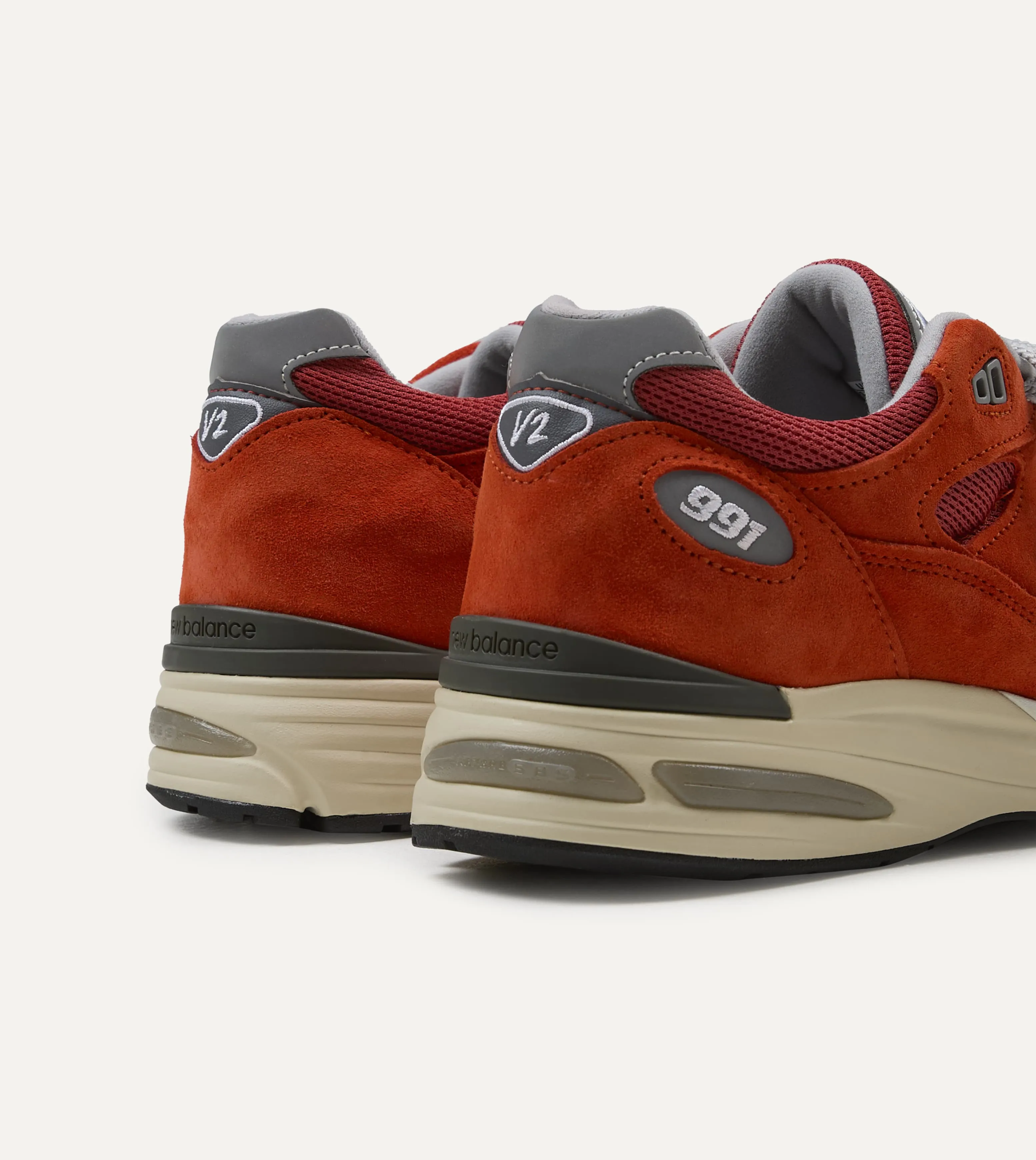 New Balance 'Vibrant Chroma' Fire Whirl Made in UK 991v2 Trainers sold by Drake's London product image thumbnail 5