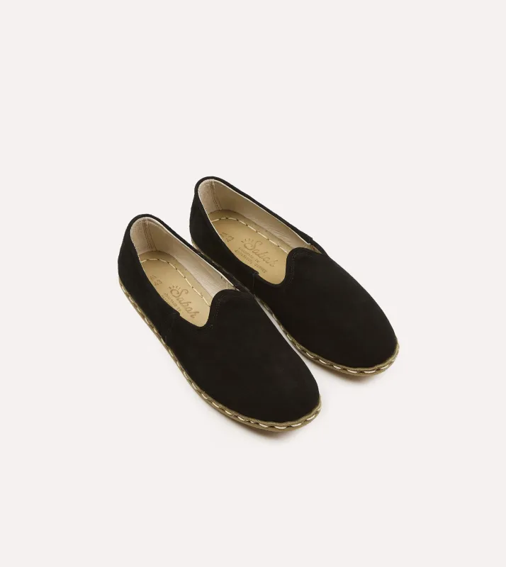 Sabah Soho Black Suede Shoes made by Drake's London