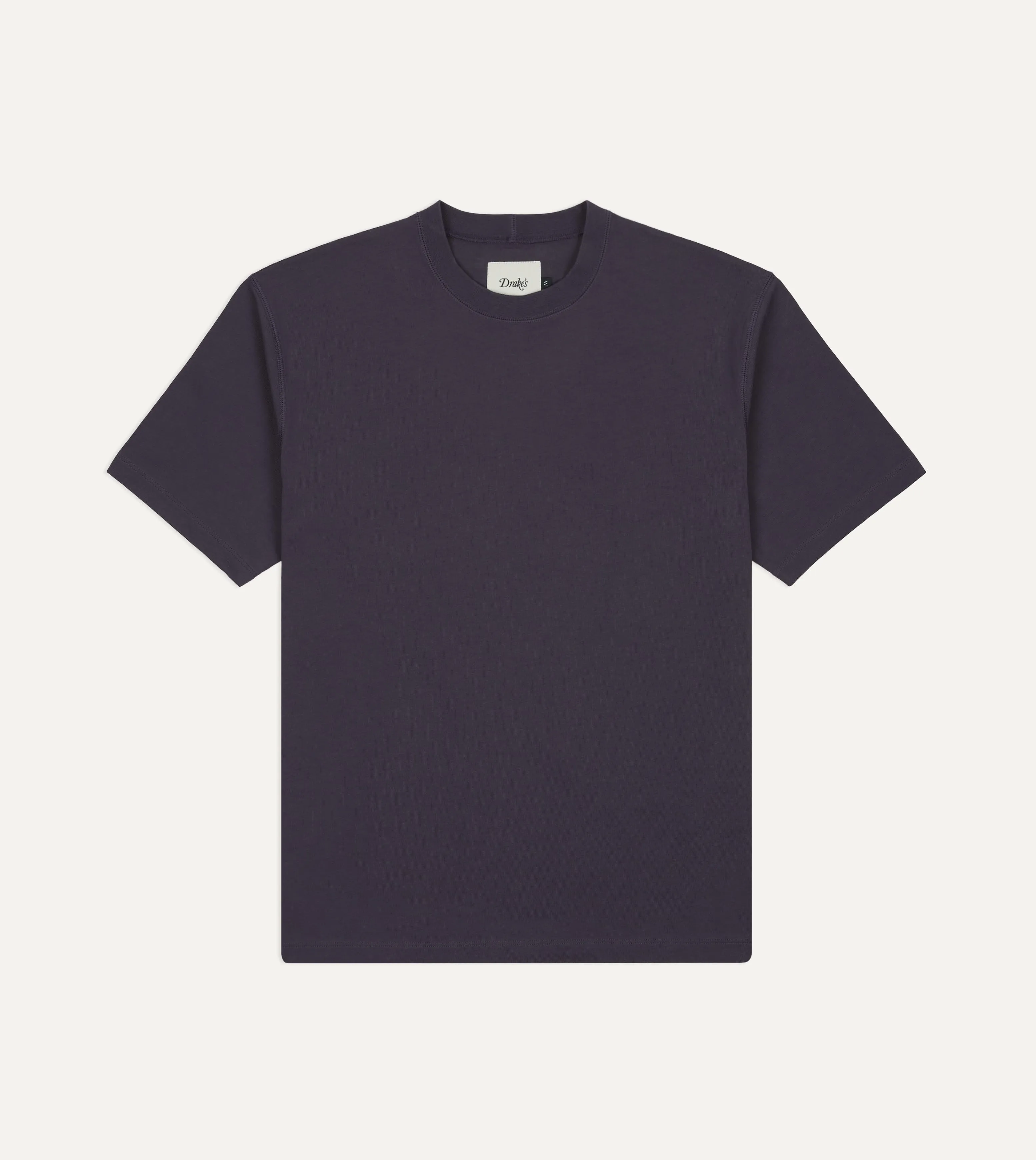 Purple '77' Print Short-Sleeve Hiking T-Shirt sold by Drake's London product image thumbnail 4
