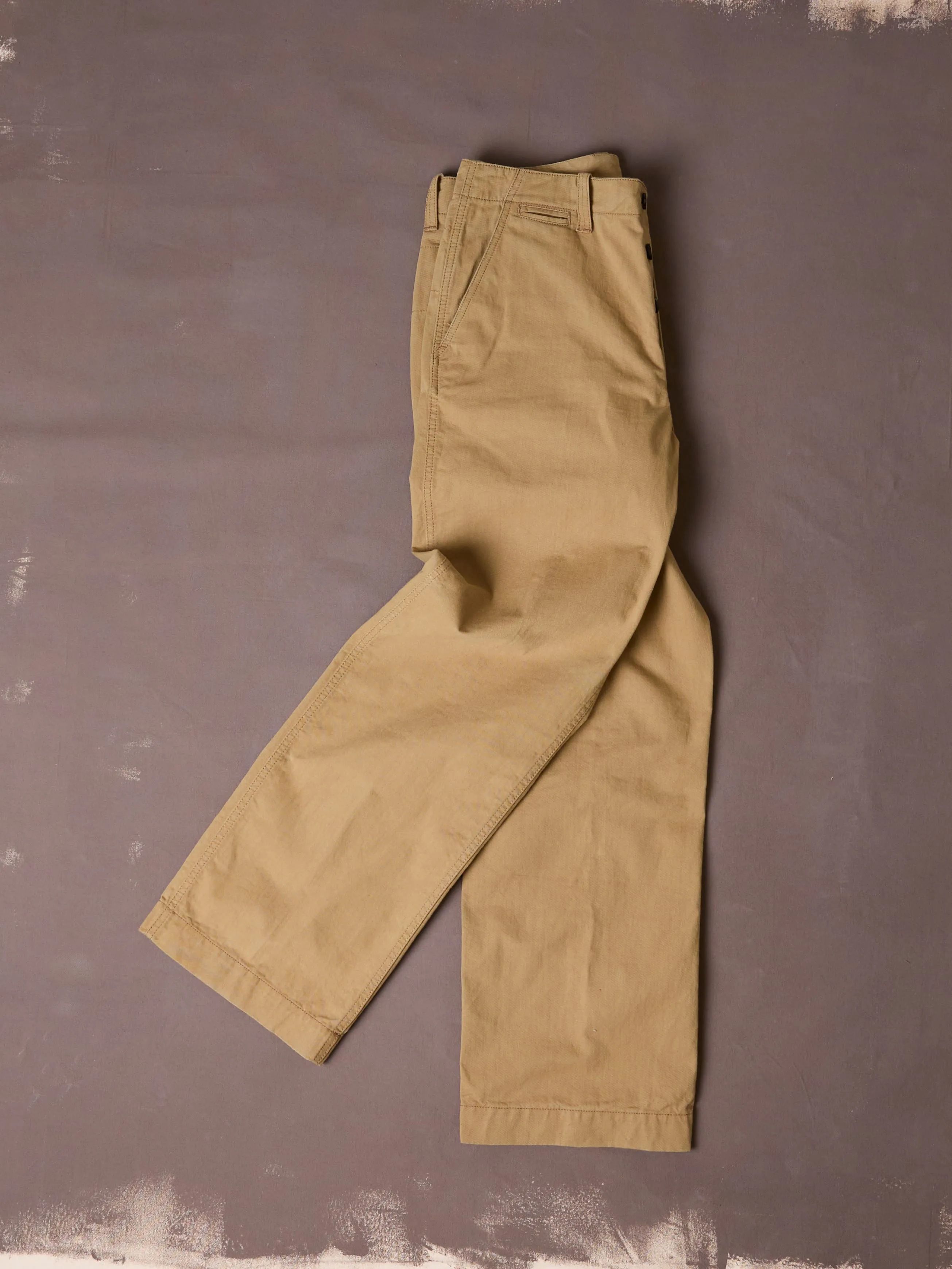 Beige Cotton Officer’s Chino sold by Drake's London product image thumbnail 4
