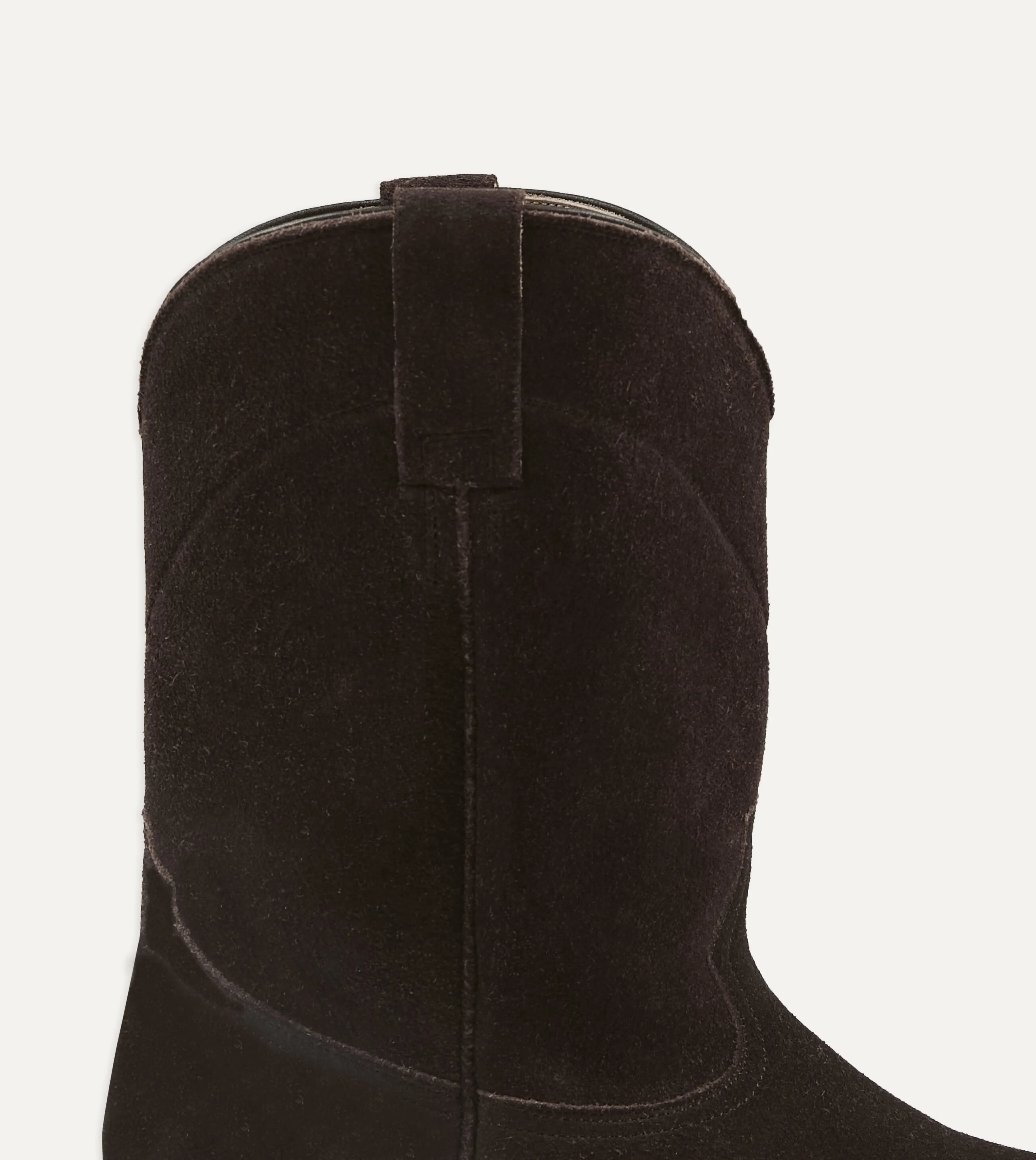 Yuketen Brown Suede Ranchero Boots sold by Drake's London product image thumbnail 4
