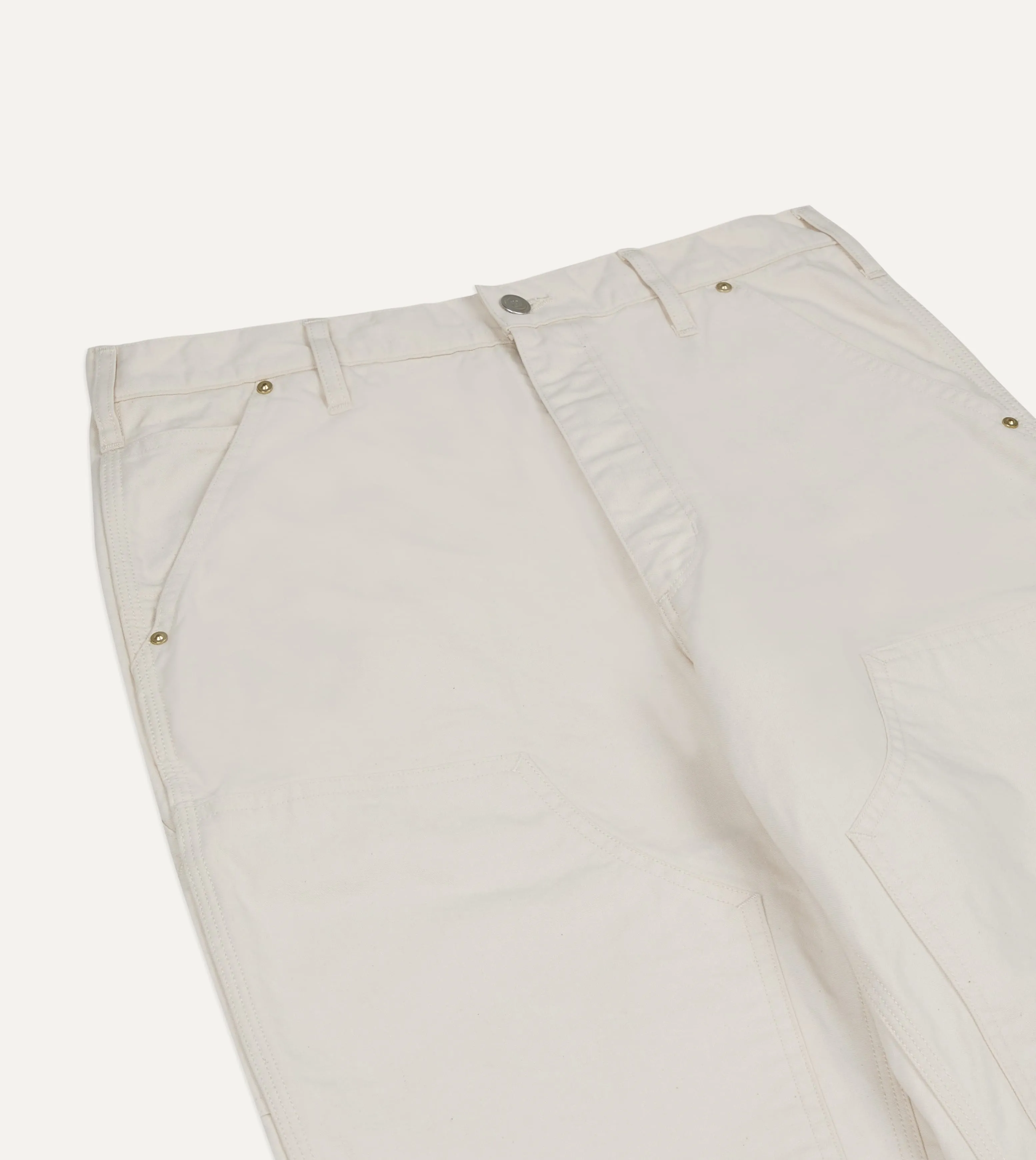 BEAMS F & Drake's Cotton Canvas Carpenter Pant sold by Drake's London product image thumbnail 5