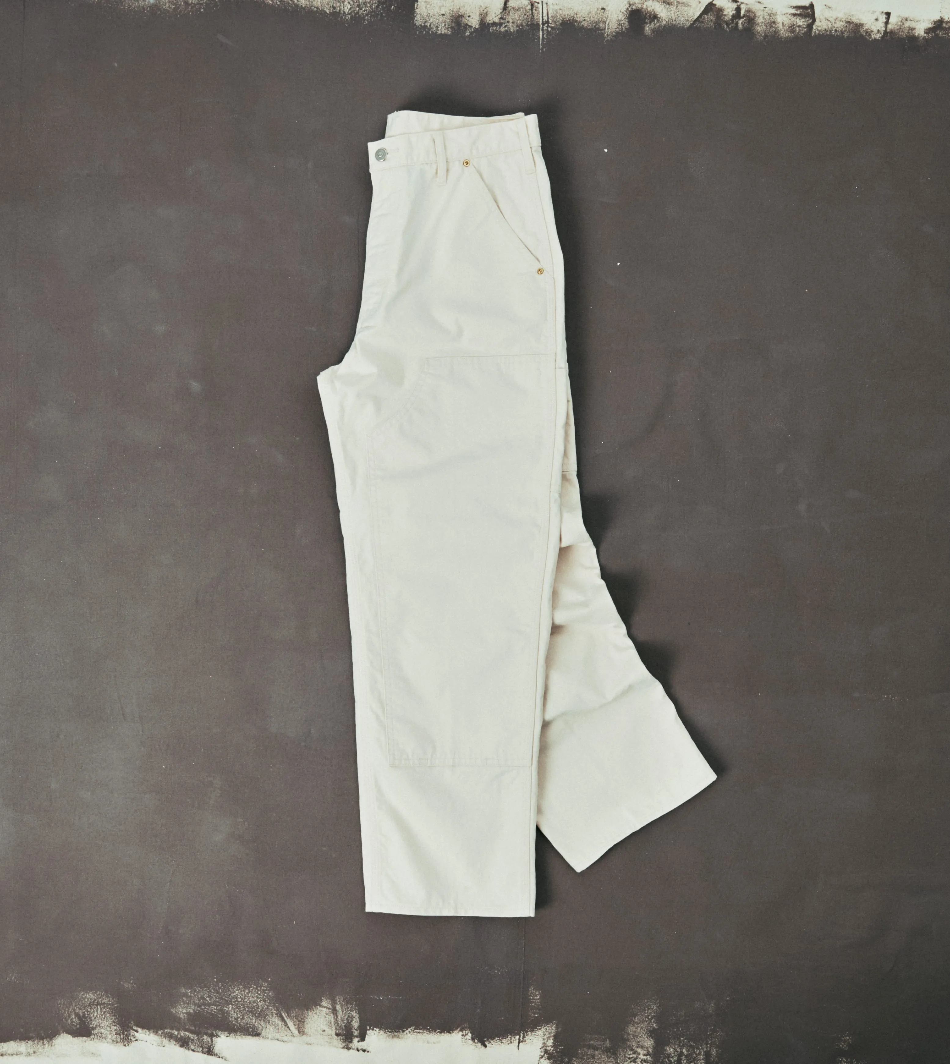 BEAMS F & Drake's Cotton Canvas Carpenter Pant sold by Drake's London