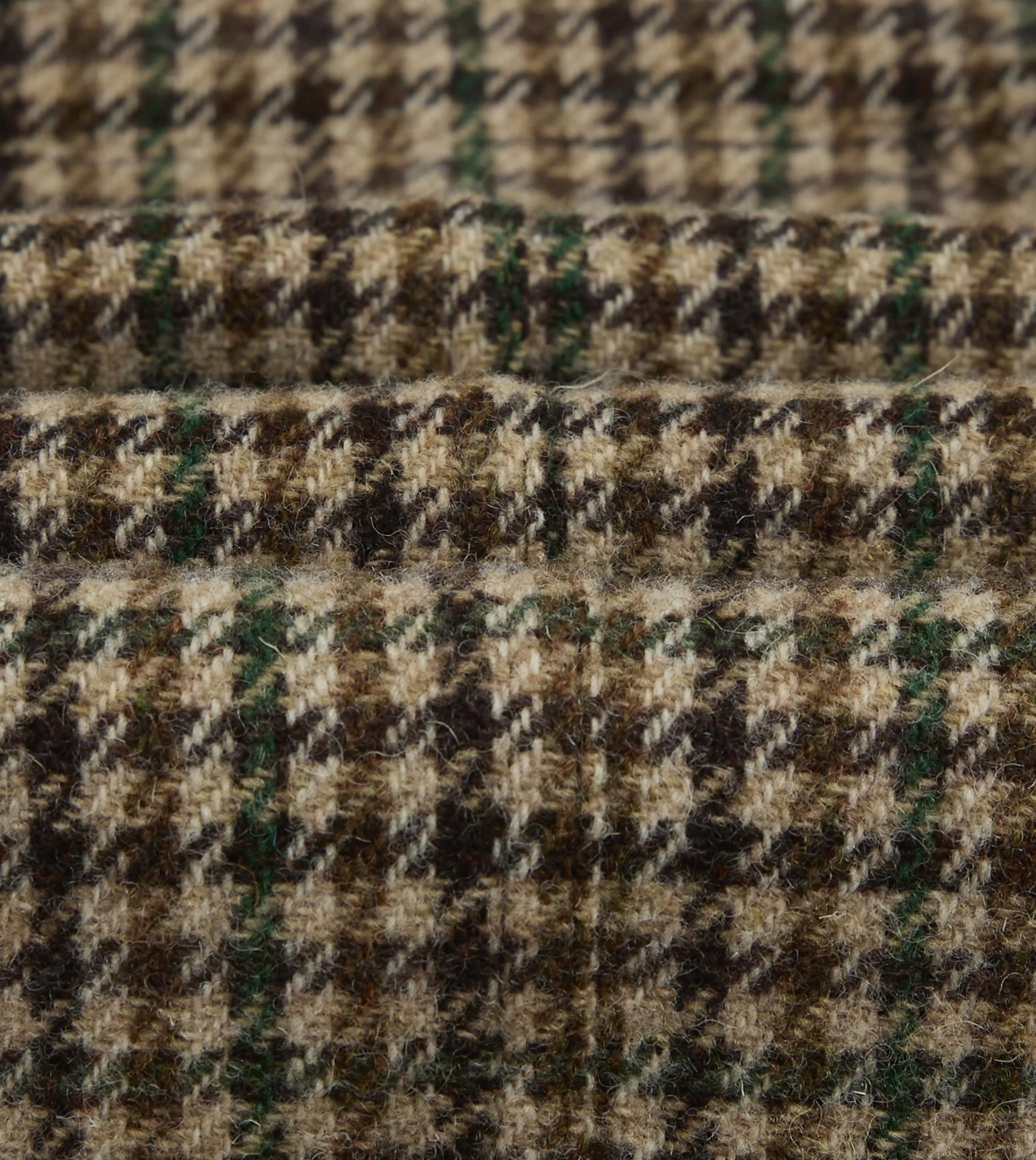 Brown and Green Houndstooth Check Tweed Games Blazer Mk. VII sold by Drake's London product image thumbnail 3