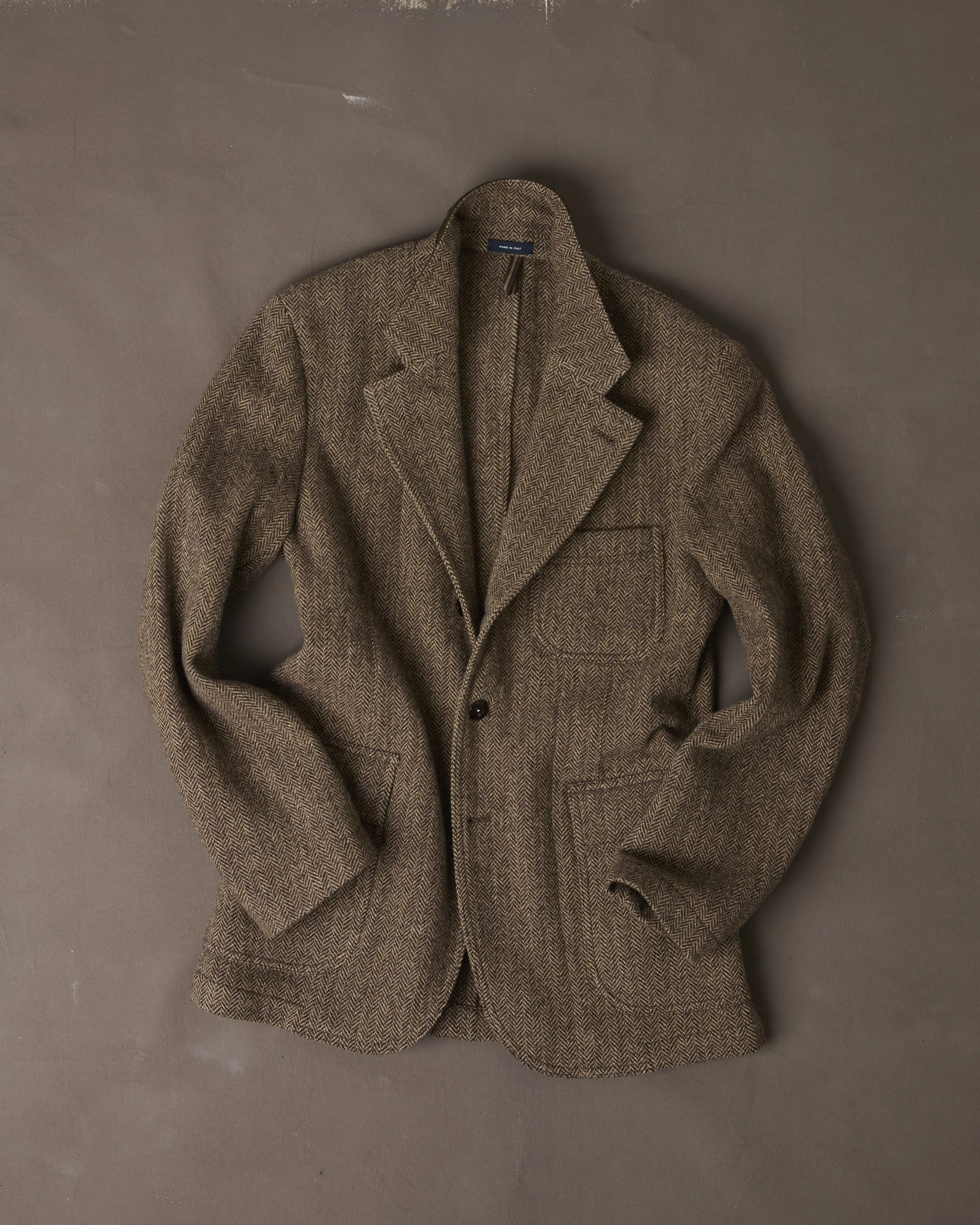 Brown Herringbone Tweed Games Blazer Mk. VII sold by Drake's London product image thumbnail 2