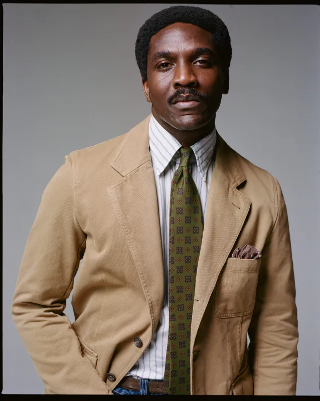 Tan Moleskin Twill Games Blazer Mk. I made by Drake's London