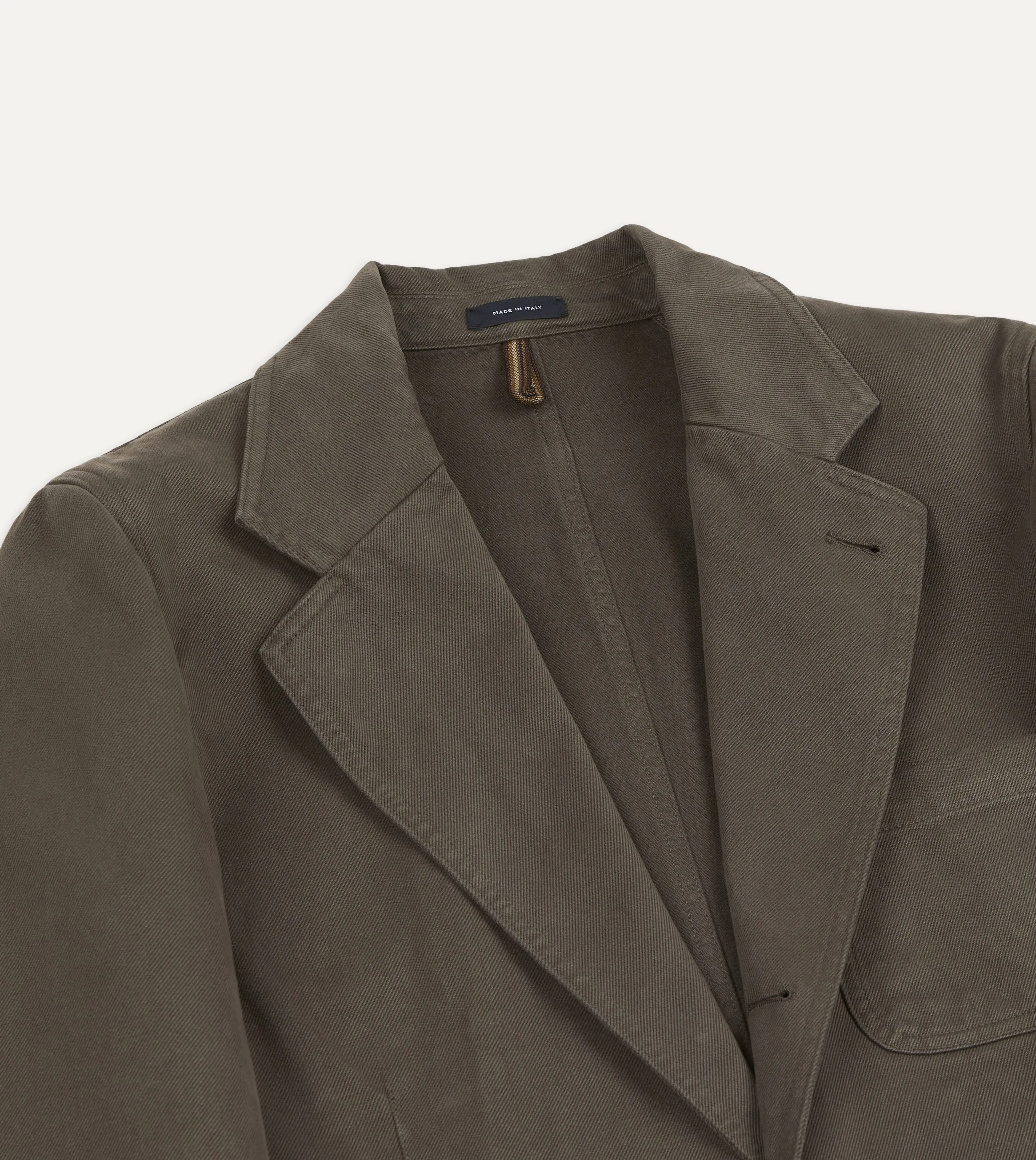 Grey Moleskin Twill Games Blazer Mk. I sold by Drake's London product image thumbnail 4