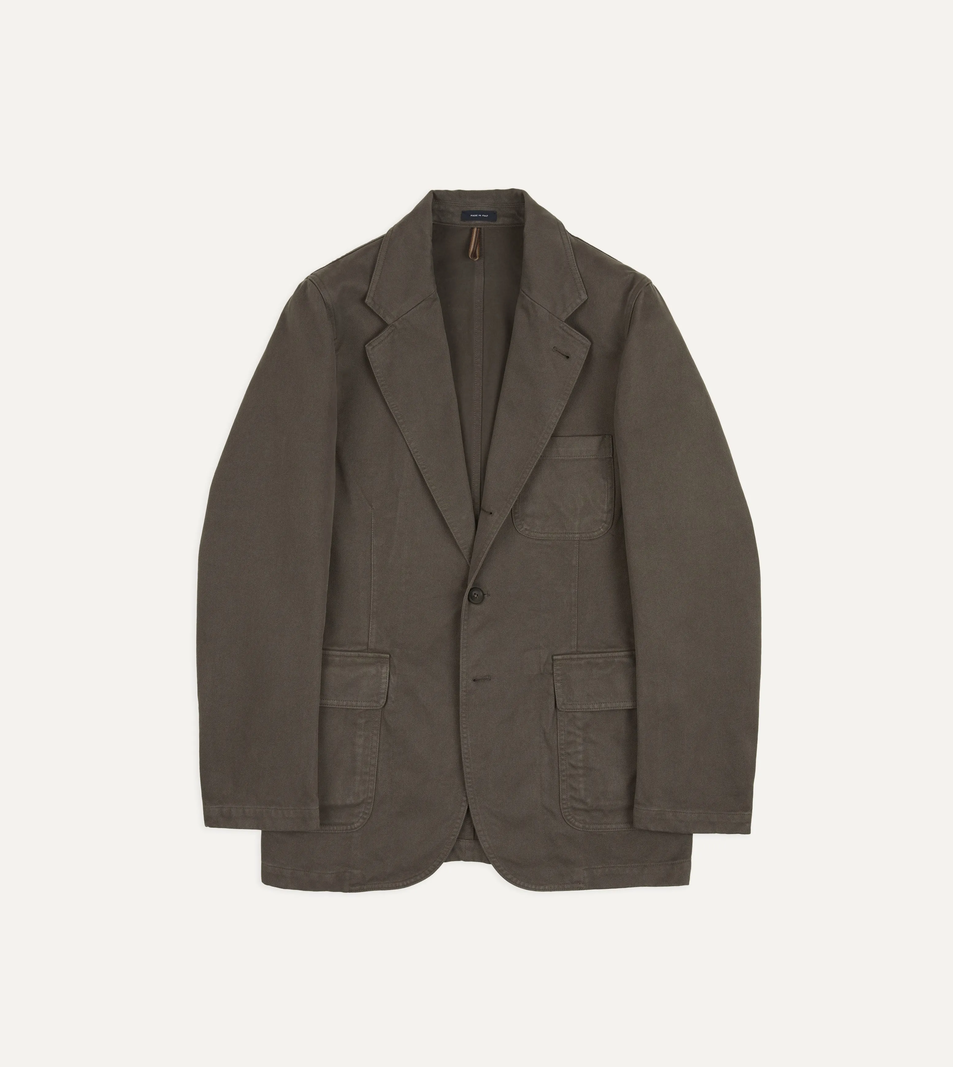 Grey Moleskin Twill Games Blazer Mk. I sold by Drake's London product image thumbnail 2