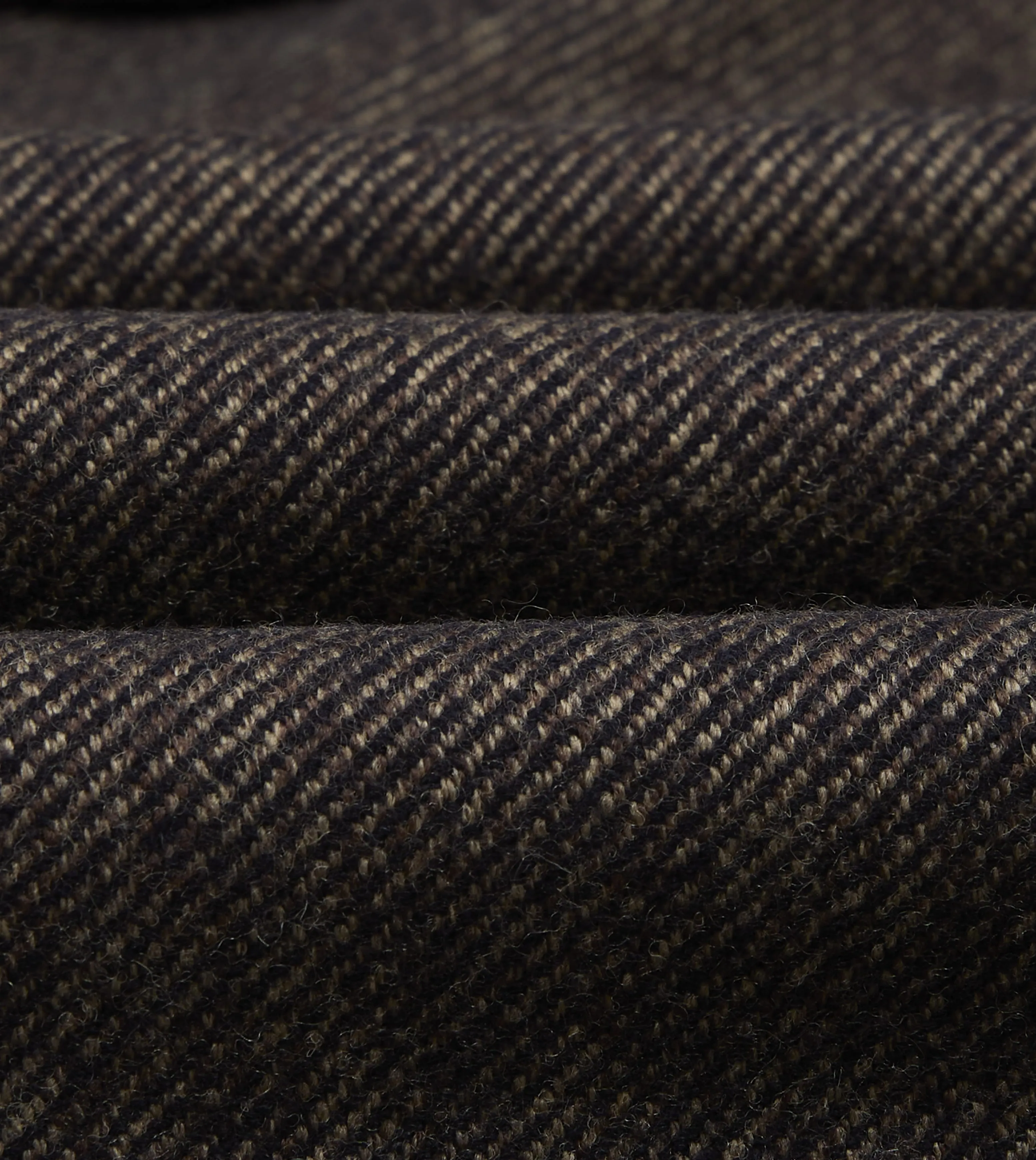 Brown Wool Raglan Overcoat sold by Drake's London product image thumbnail 3