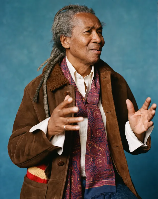 Brown Western Shearling Jacket made by Drake's London