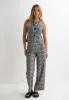 Womens Brown Animal Print Jacquard Waistcoat sold by Peacocks