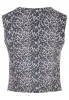 Womens Brown Animal Print Jacquard Waistcoat sold by Peacocks