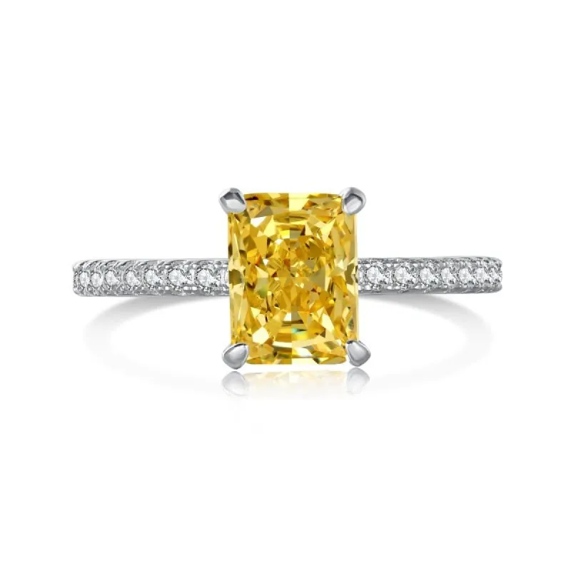 Sterling Silver Yellow Mini Jasmine Ring sold by Luxe Emporium