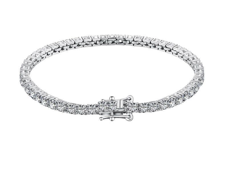 Sterling Silver Premium 3MM Tennis Bracelet sold by Luxe Emporium