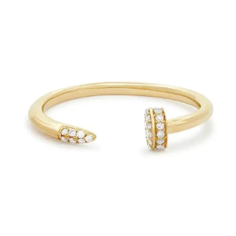 Gold Adjustable Nail Ring sold by Luxe Emporium