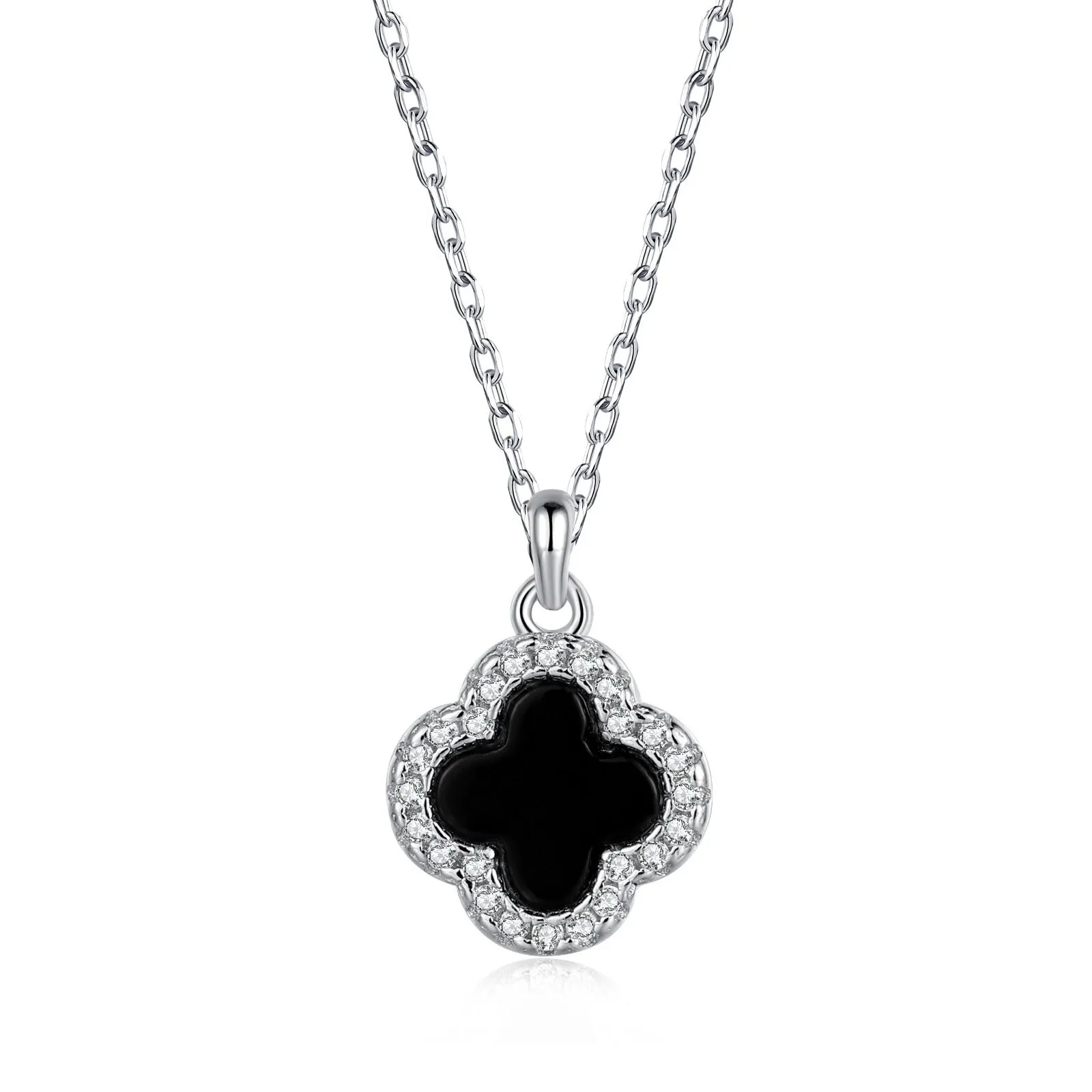 Sterling Silver Elysia Clover Necklace sold by Luxe Emporium