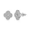 Sterling Silver Estelle Pavé Earrings sold by Luxe Emporium