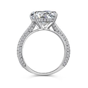 Sterling Silver Oval Solitare Ring sold by Luxe Emporium