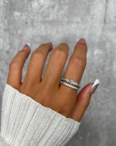Sterling Silver Luxe Belle Ring sold by Luxe Emporium