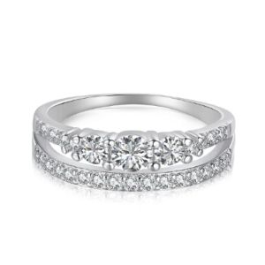 Sterling Silver Luxe Belle Ring sold by Luxe Emporium