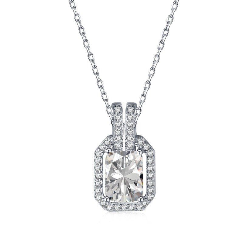 Sterling Silver Princess Halo Necklace sold by Luxe Emporium
