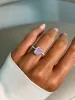 Sterling Silver Pink Jasmine Ring sold by Luxe Emporium