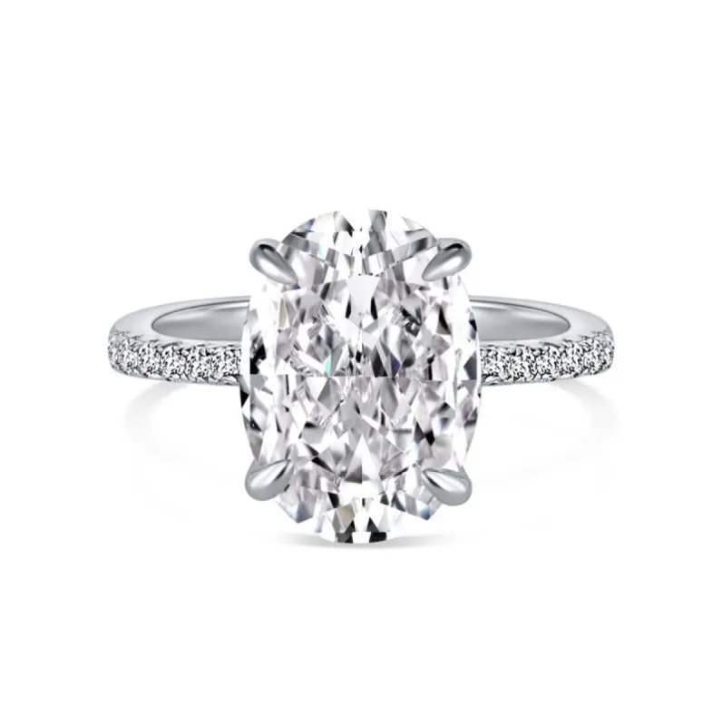 Sterling Silver Solitaire Ring sold by Luxe Emporium