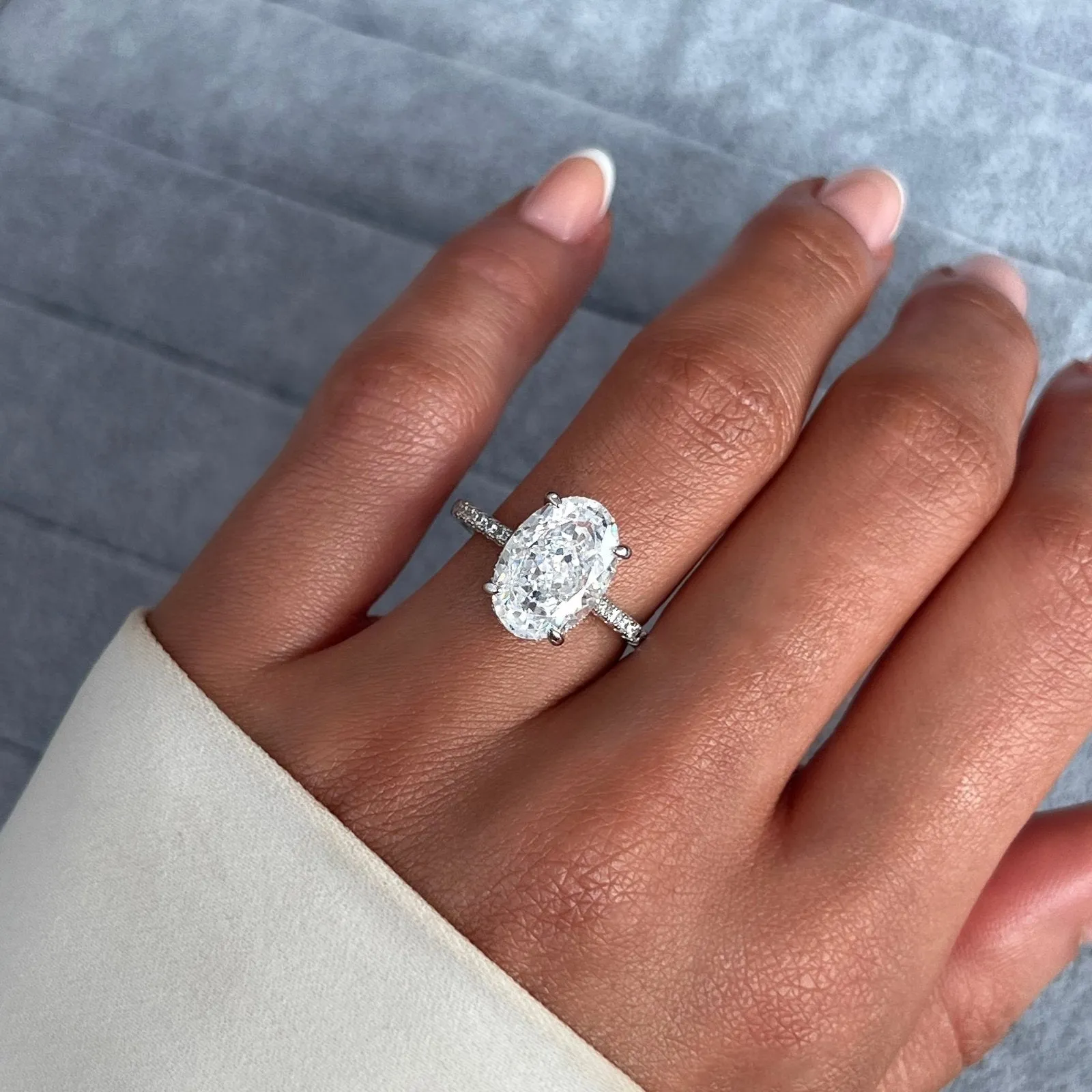 Sterling Silver 5ct Solitaire Ring sold by Luxe Emporium product image thumbnail 5