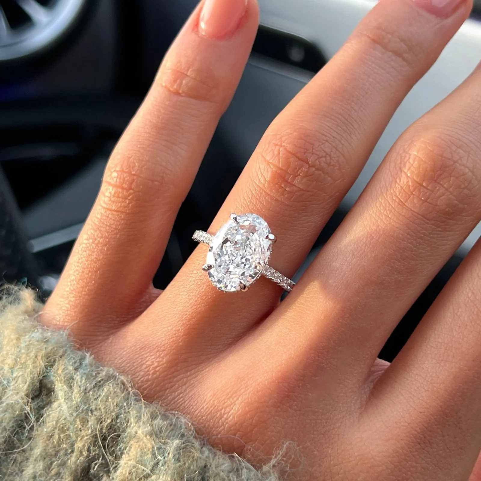 Sterling Silver 5ct Solitaire Ring sold by Luxe Emporium product image thumbnail 4