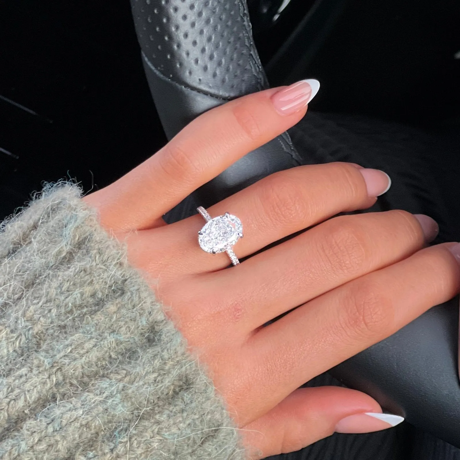 Sterling Silver 5ct Solitaire Ring sold by Luxe Emporium product image thumbnail 2