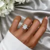 18K Gold Jasmine Ring Wedding Set sold by Luxe Emporium