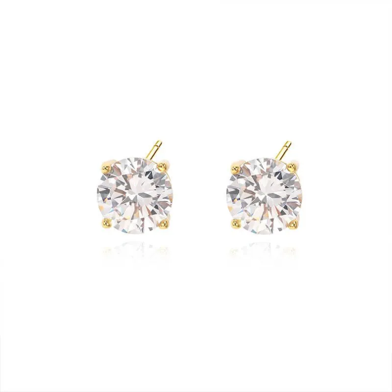 Gold Marla Stud Earrings sold by Luxe Emporium