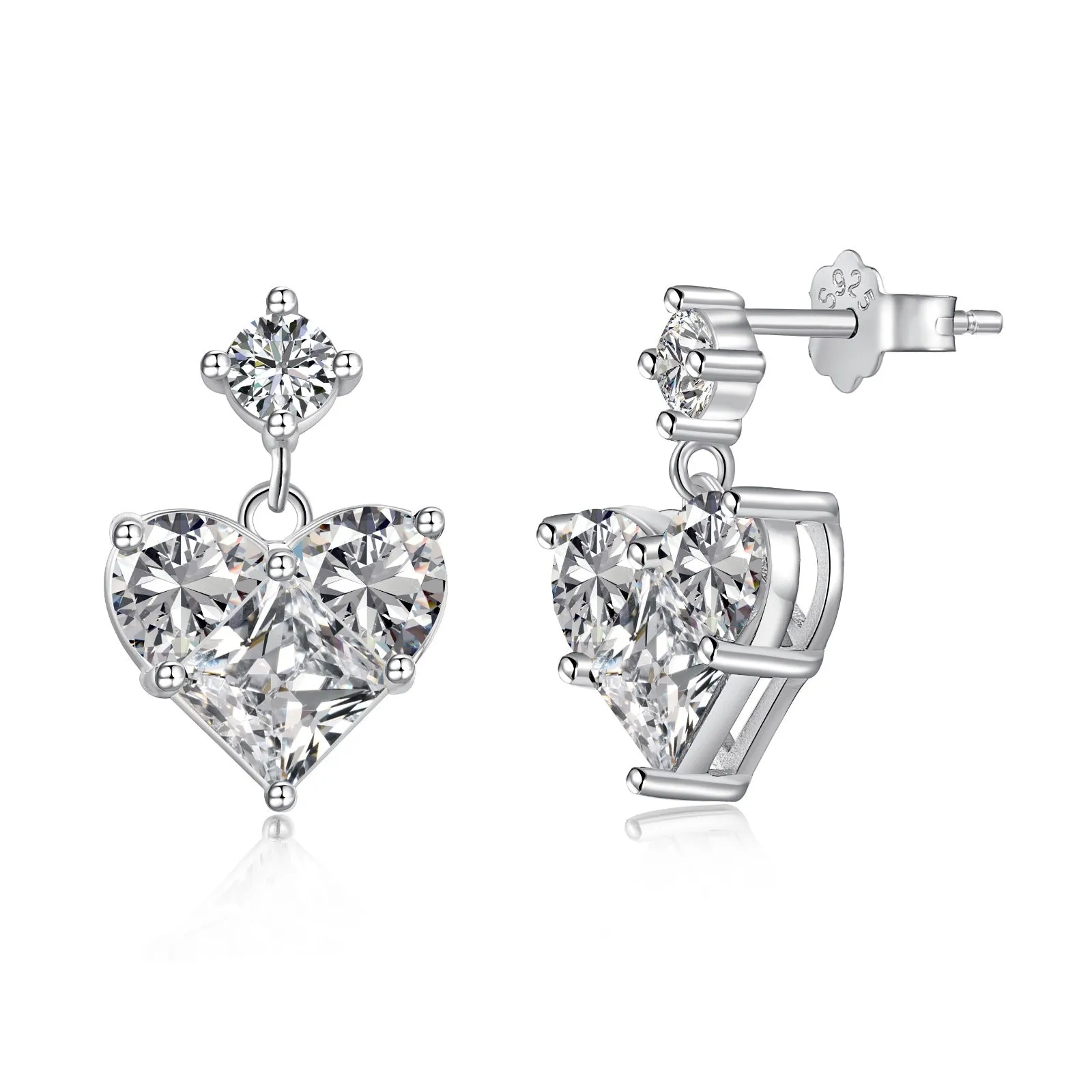 Sterling Silver Eternal Love Earrings sold by Luxe Emporium