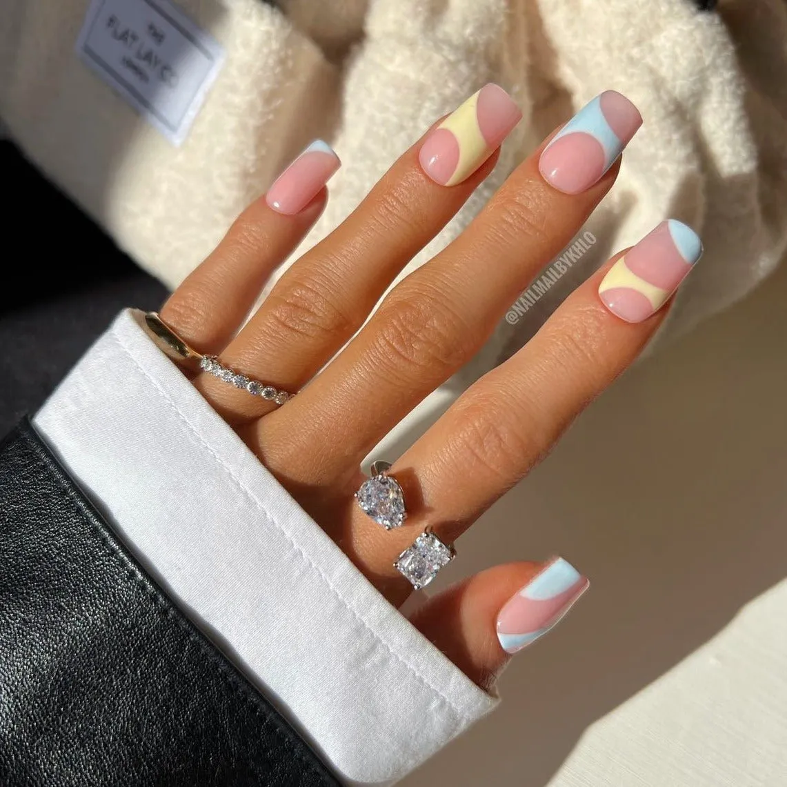 Sterling Silver Adjustable Double Stone Ring sold by Luxe Emporium product image thumbnail 3