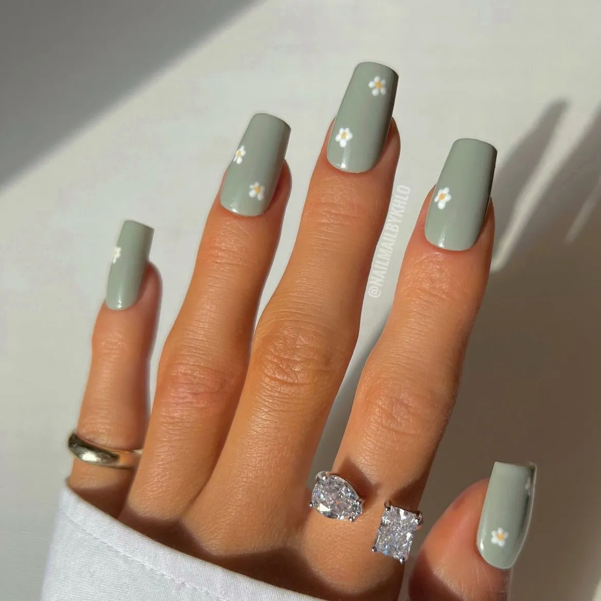 Sterling Silver Adjustable Double Stone Ring sold by Luxe Emporium product image thumbnail 4