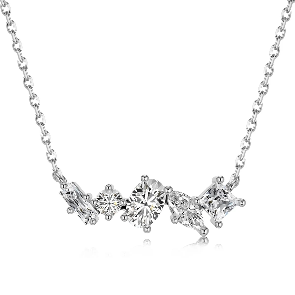 Sterling Silver Orianna Necklace sold by Luxe Emporium product image thumbnail 3