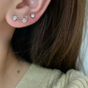 Sterling Silver Triple Stud Earrings sold by Luxe Emporium