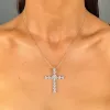 Sterling Silver Love Heart Cross Necklace sold by Luxe Emporium