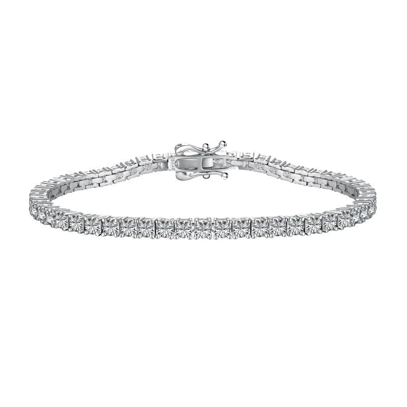 Sterling Silver Premium 3.5mm Tennis Bracelet sold by Luxe Emporium product image thumbnail 2