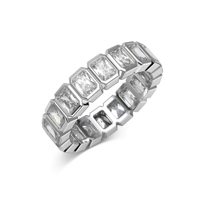 Sterling Silver Farah Band Ring sold by Luxe Emporium