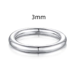 Sterling Silver 3mm Stacking Ring sold by Luxe Emporium