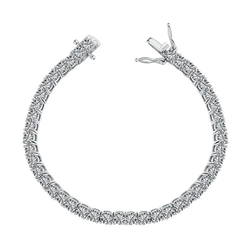 Sterling Silver Halle Tennis Bracelet sold by Luxe Emporium product image thumbnail 3