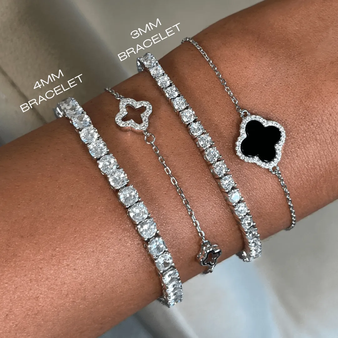 Sterling Silver Halle Tennis Bracelet sold by Luxe Emporium product image thumbnail 2