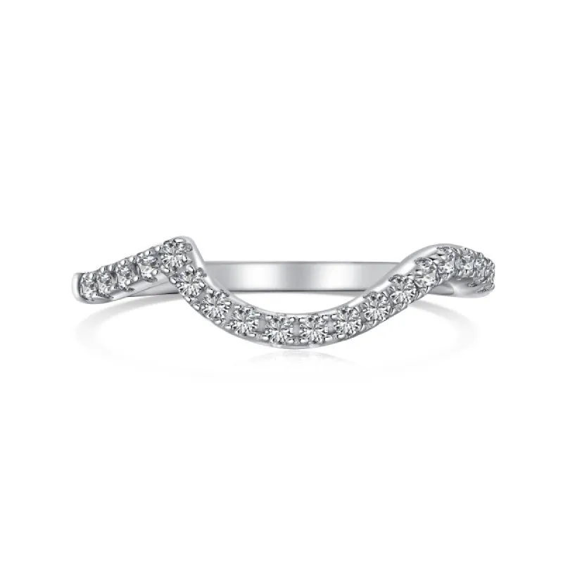 Sterling Silver Wave Ring sold by Luxe Emporium